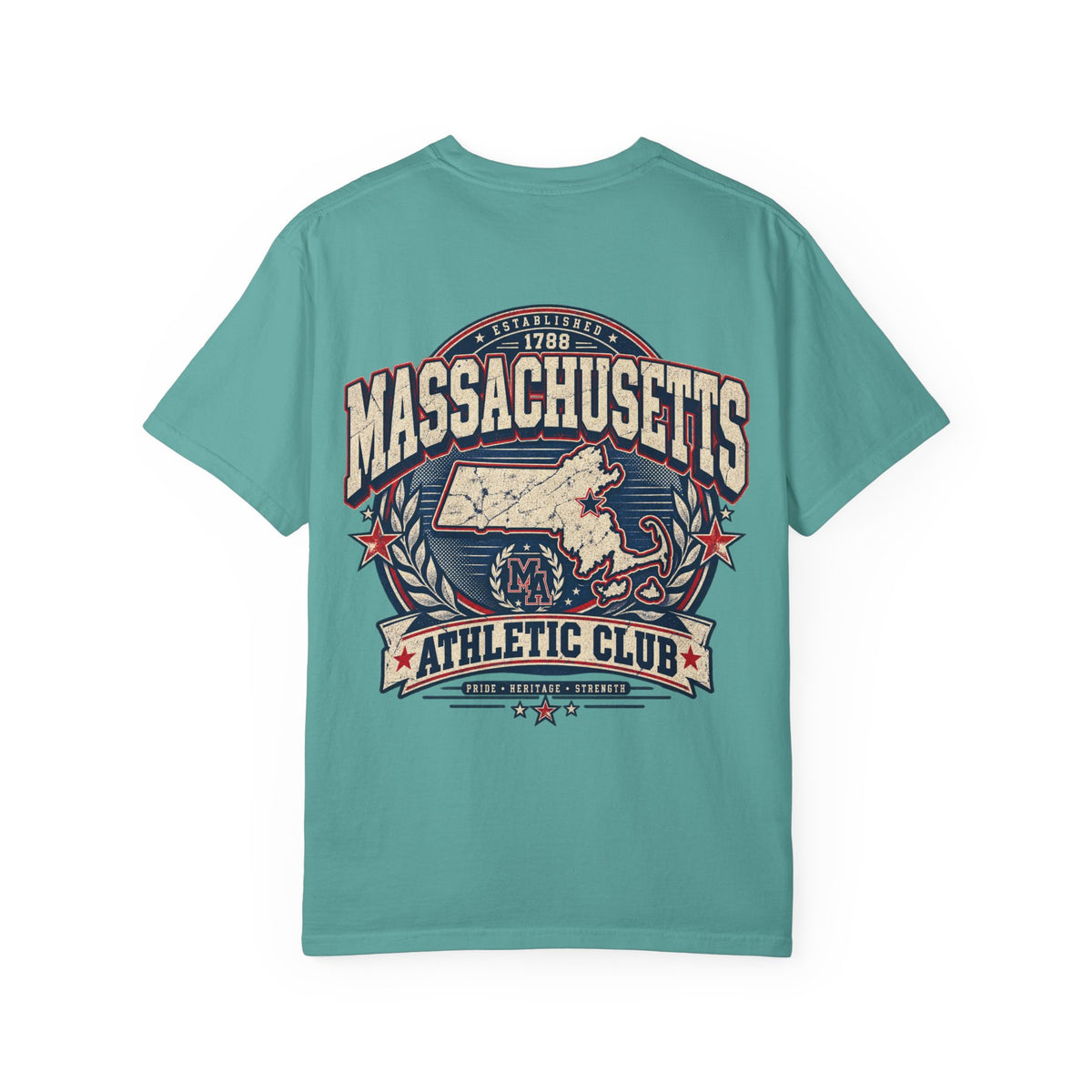 Massachusetts Athletic Club Unisex Comfort Color 1717 Streetwear Graphic Tee