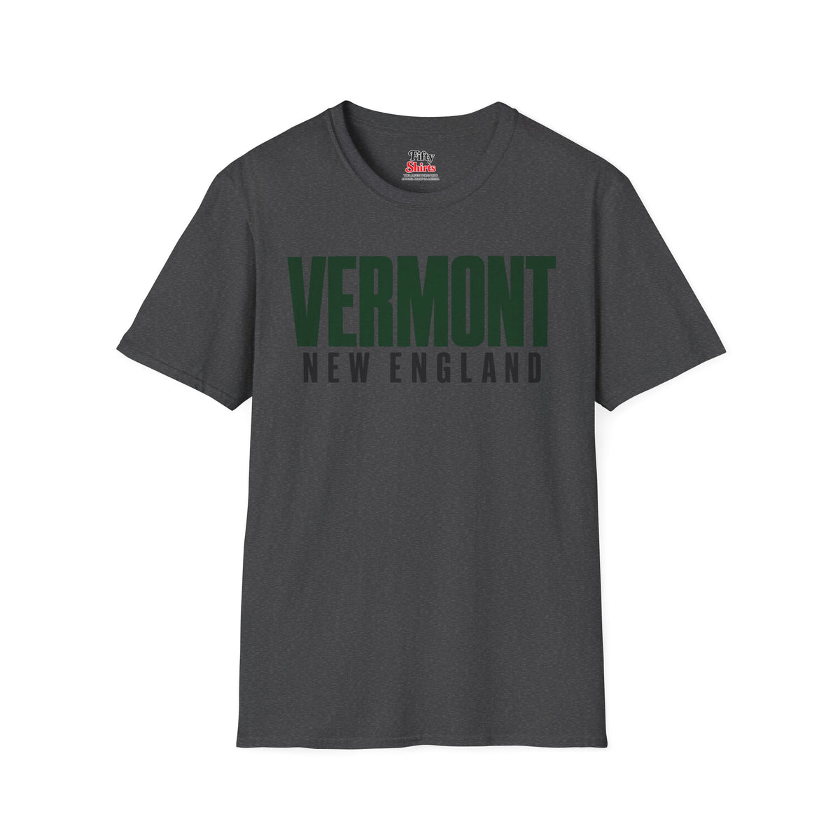 Vermont New England Unisex Softstyle T Shirt State Name Graphic Tee