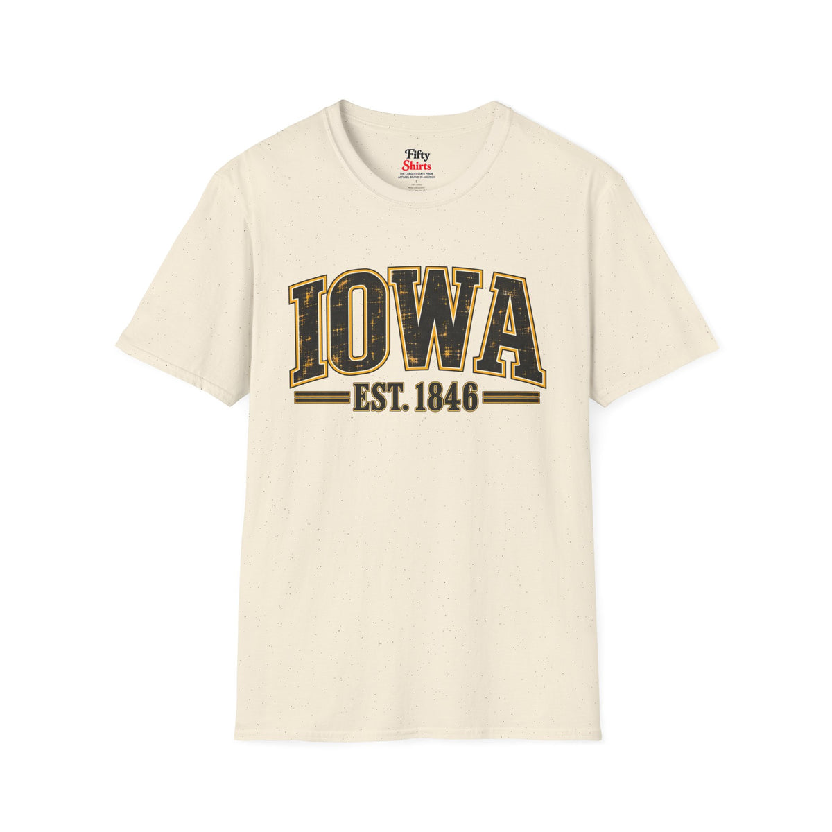 Iowa Est 1846 Unisex Softstyle T Shirt State Name Graphic Tee