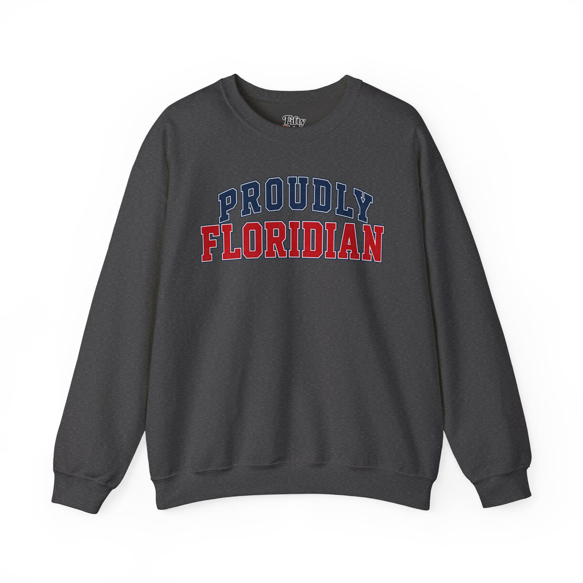Proudly Floridian Florida Unisex Crewneck Sweatshirt State Name Graphic