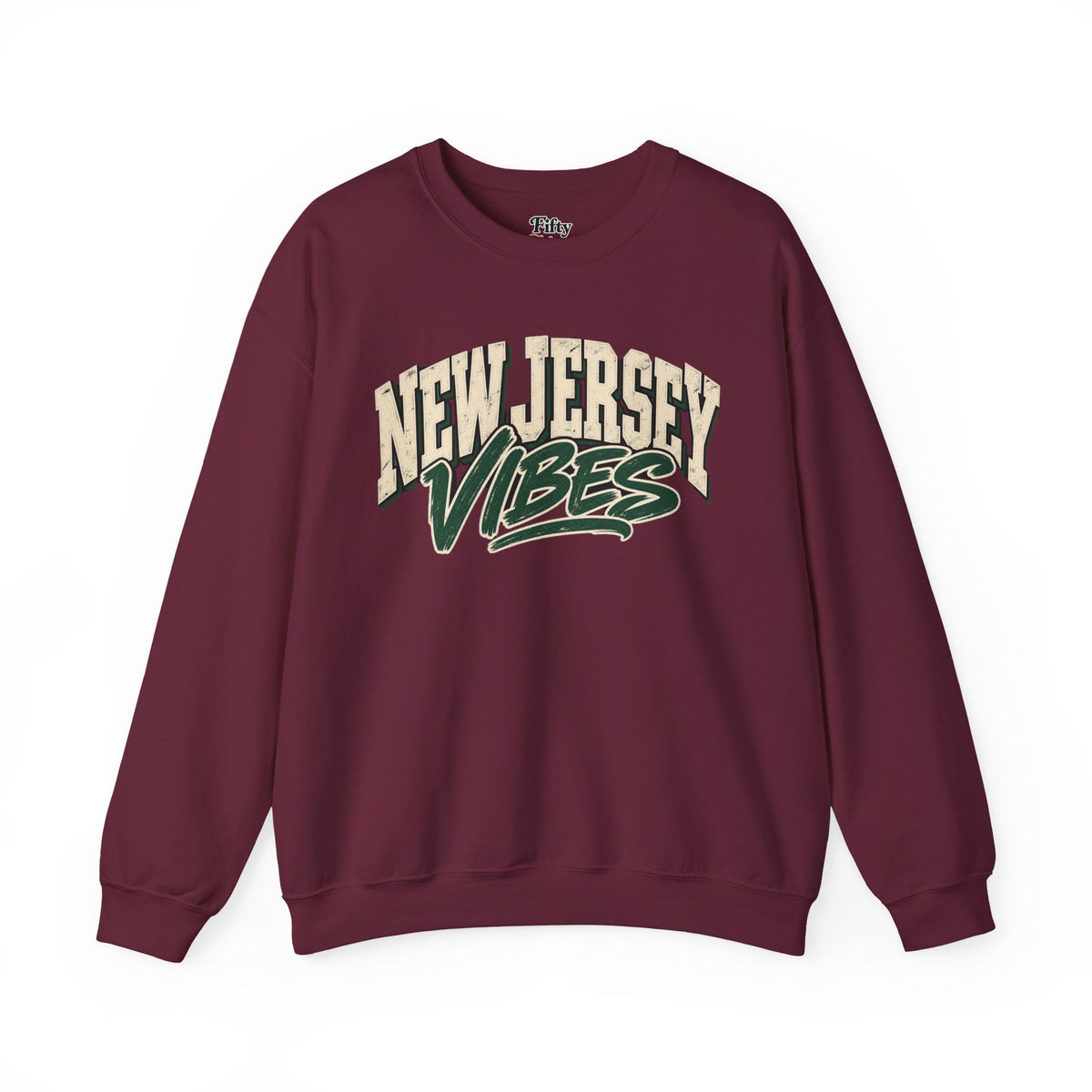 New Jersey Vibes Unisex Crewneck Sweatshirt State Name Graphic