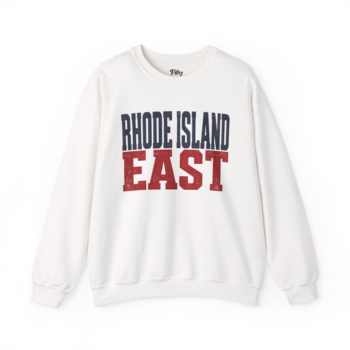 Rhode Island East Unisex Crewneck Sweatshirt State Name Graphic