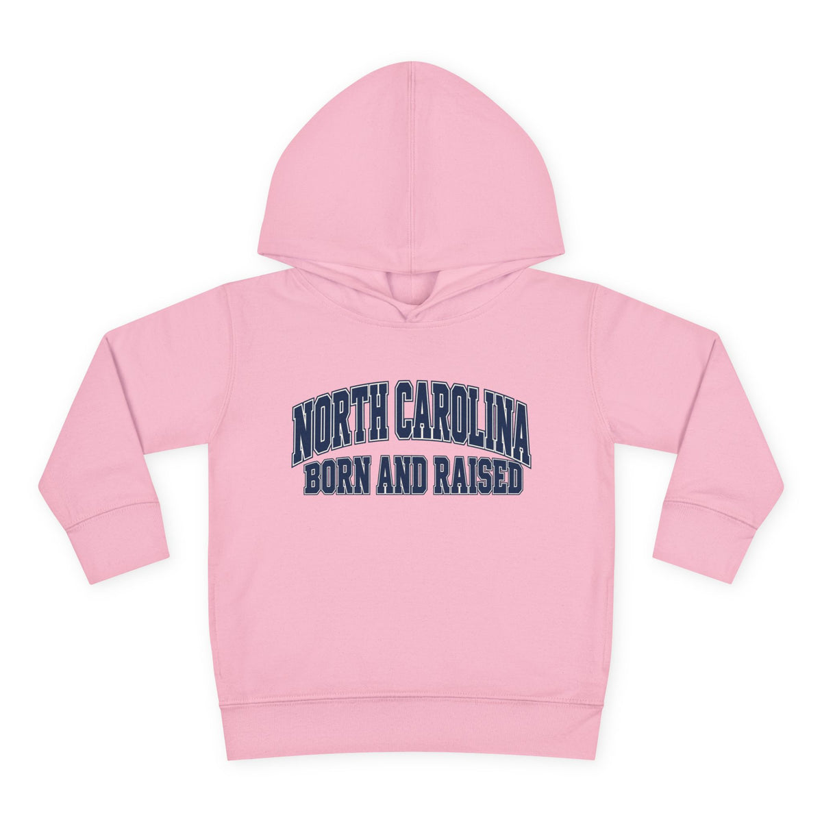 North Carolina Born and Raised Old-School Sportswear Unisex Toddler Pullover Fleece Hoodie