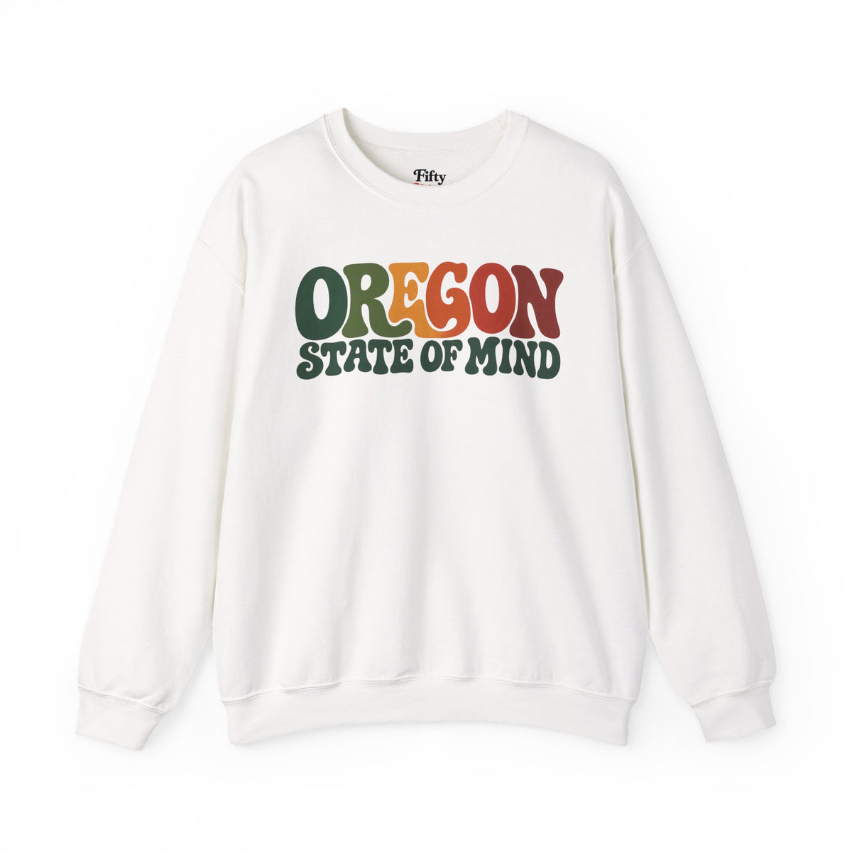 Oregon State of Mind Unisex Crewneck Sweatshirt State Name Graphic