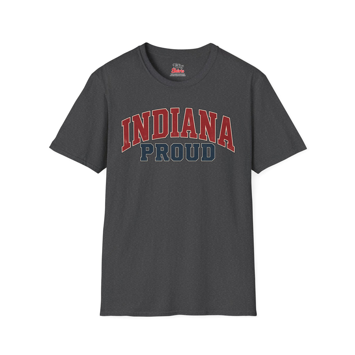 Indiana Proud Unisex Softstyle T Shirt State Name Graphic Tee