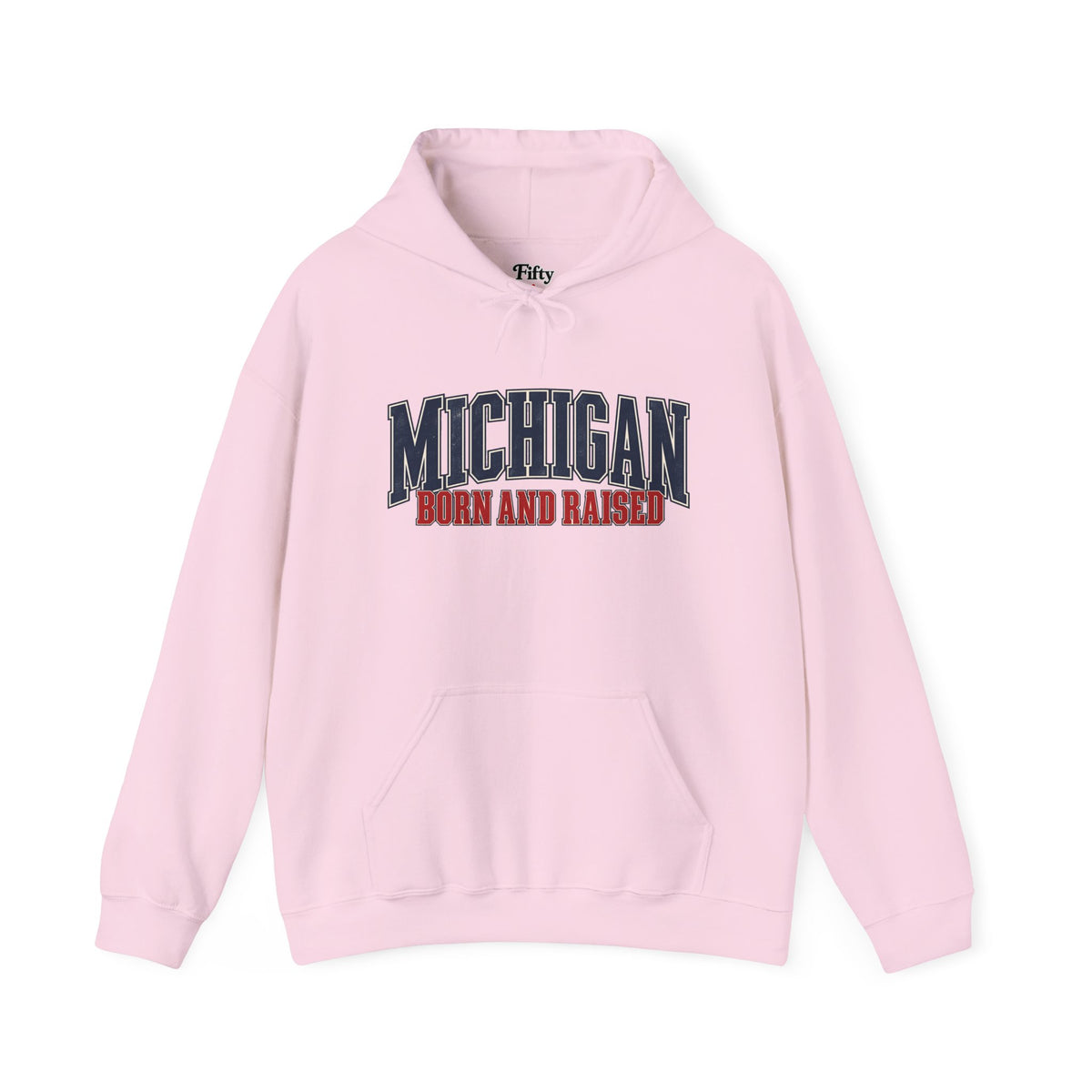 Michigan Born and Raised Luxury Vintage Streetwear Unisex Hoodie Graphic