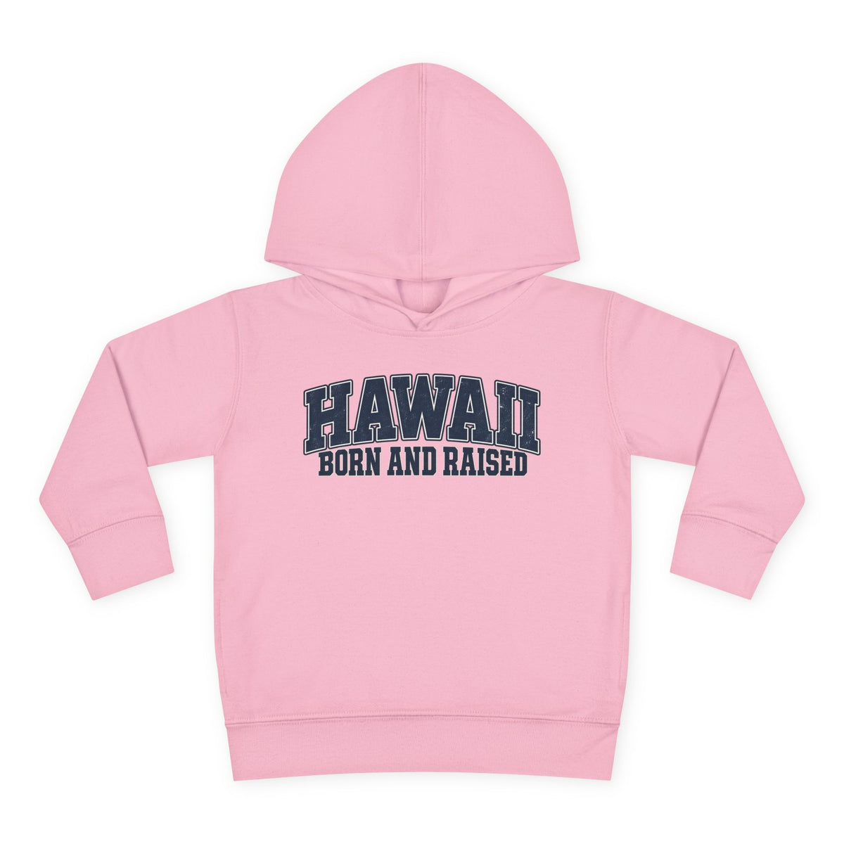 Hawaii Born and Raised Vintage Athletic Unisex Toddler Pullover Fleece Hoodie