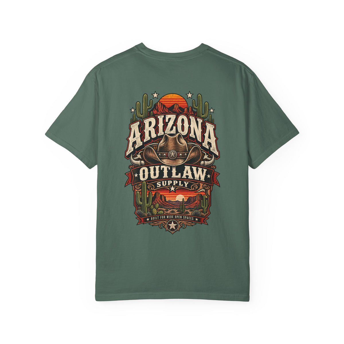 Arizona Outlaw Supply Unisex Comfort Color 1717 Streetwear Graphic Tee