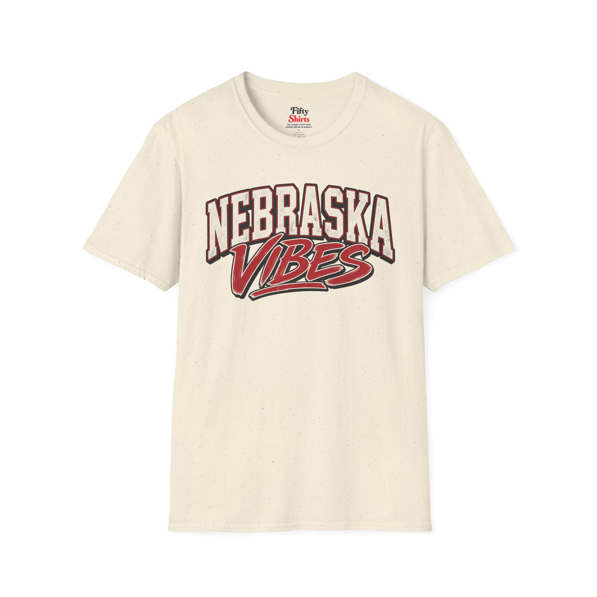 Nebraska Vibes Unisex Softstyle T Shirt State Name Graphic Tee