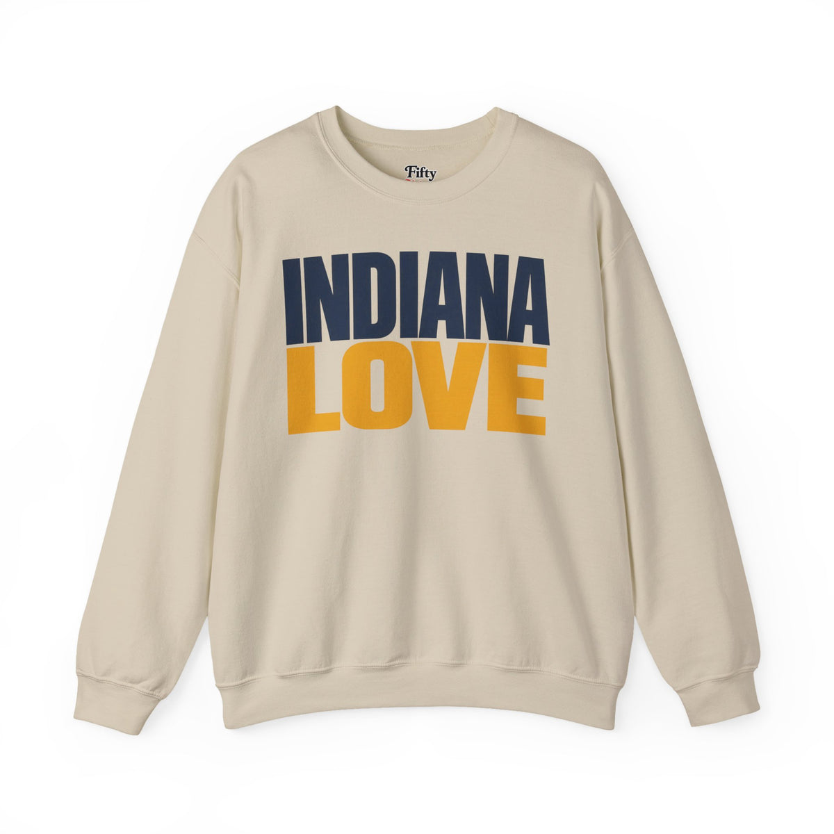 Indiana Love Unisex Crewneck Sweatshirt State Name Graphic