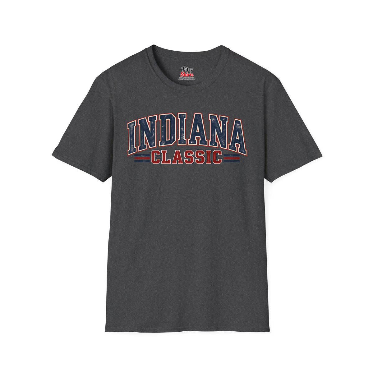 Indiana Classic Unisex Softstyle T Shirt State Name Graphic Tee