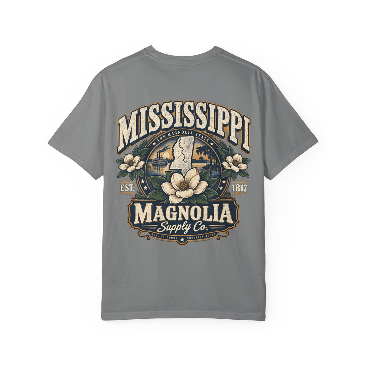 Mississippi Magnolia Supply Co. Unisex Comfort Color 1717 Streetwear Graphic Tee