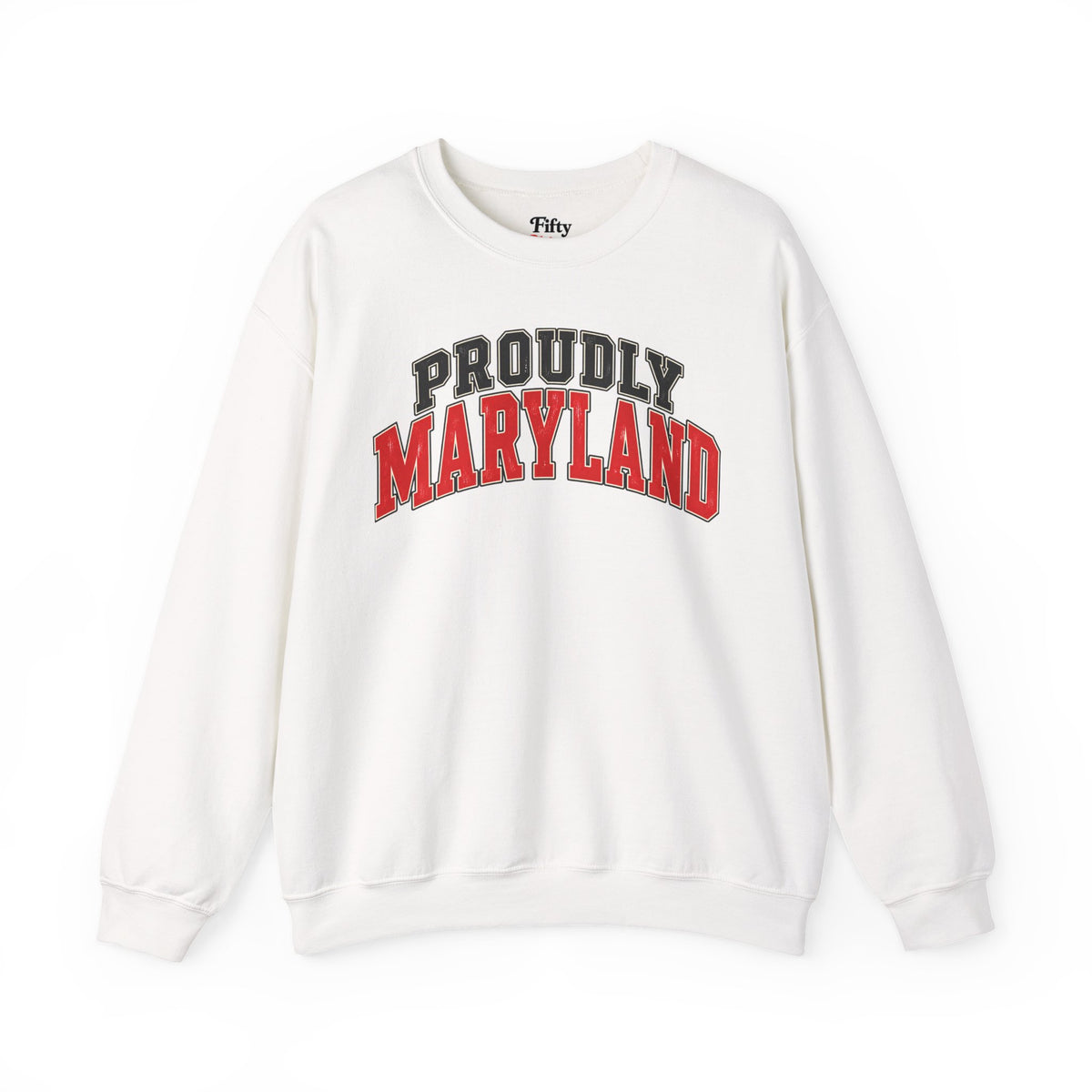 Proudly Maryland Unisex Crewneck Sweatshirt State Name Graphic