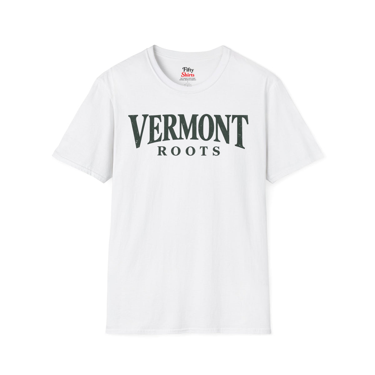 Vermont Roots Unisex Softstyle T Shirt State Name Graphic Tee