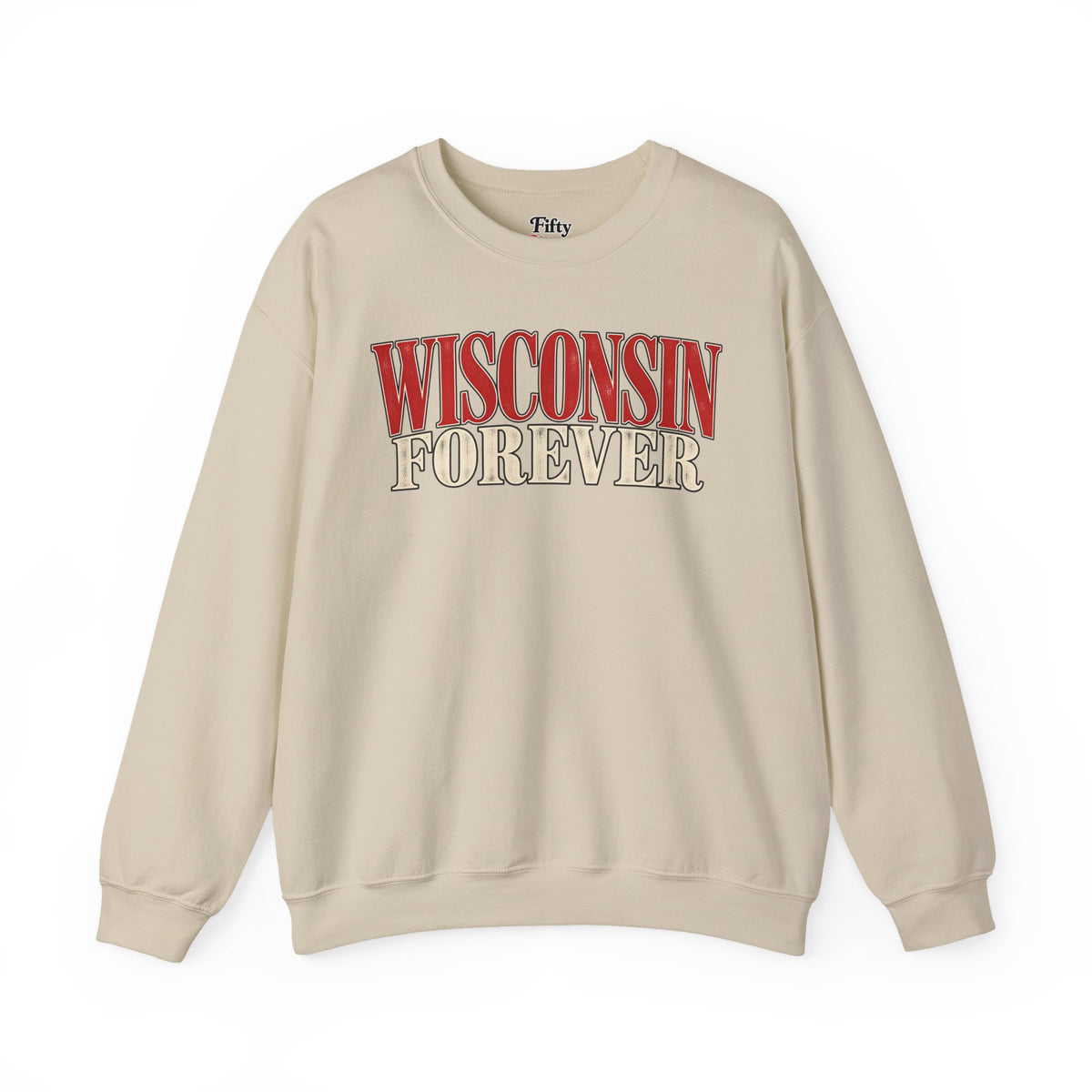 Wisconsin Forever Unisex Crewneck Sweatshirt State Name Graphic