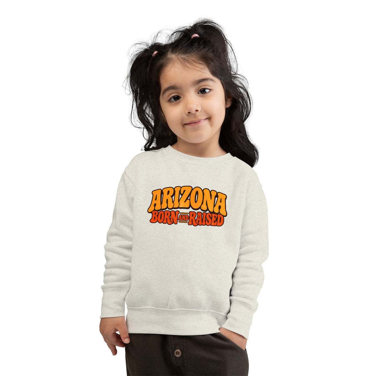 Arizona Born and Raised Retro 1970s Southwest Unisex Toddler Sweatshirt