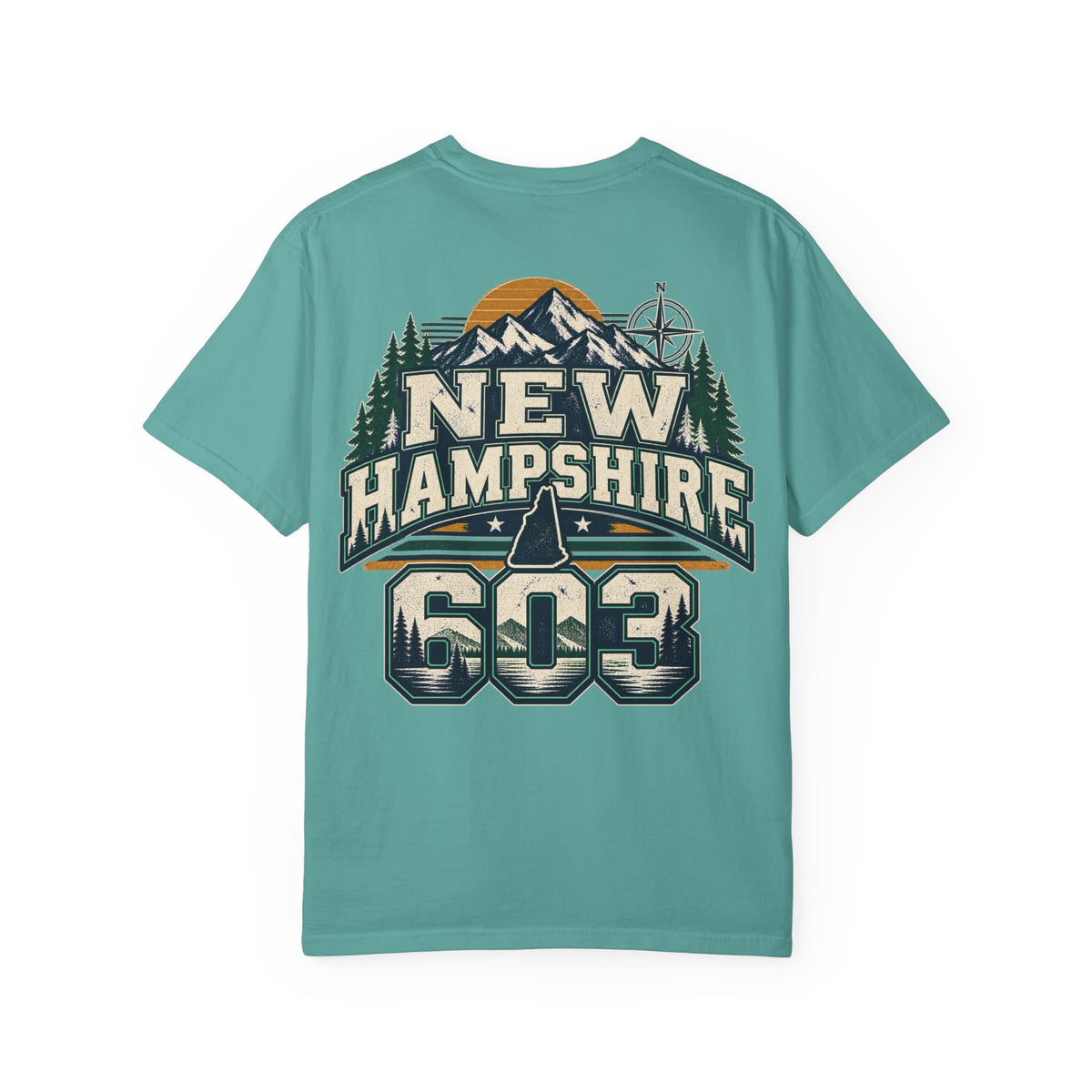 New Hampshire 603 Unisex Comfort Color 1717 Streetwear Graphic Tee