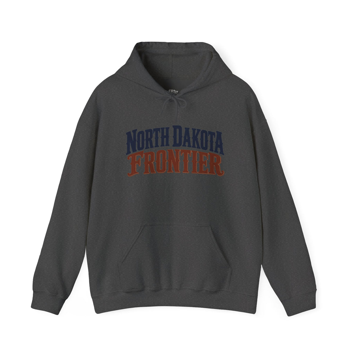 North Dakota Frontier Unisex Hoodie State Name Graphic