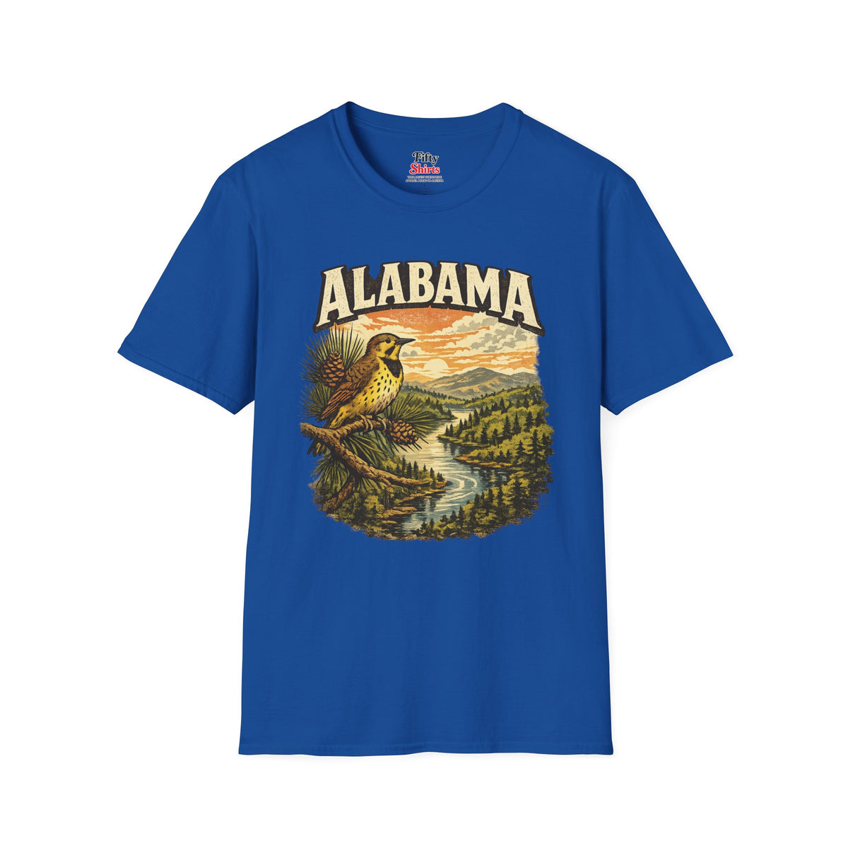 Alabama Wildlife Unisex Softstyle T Shirt State Pride Graphic Tee Collections FS03