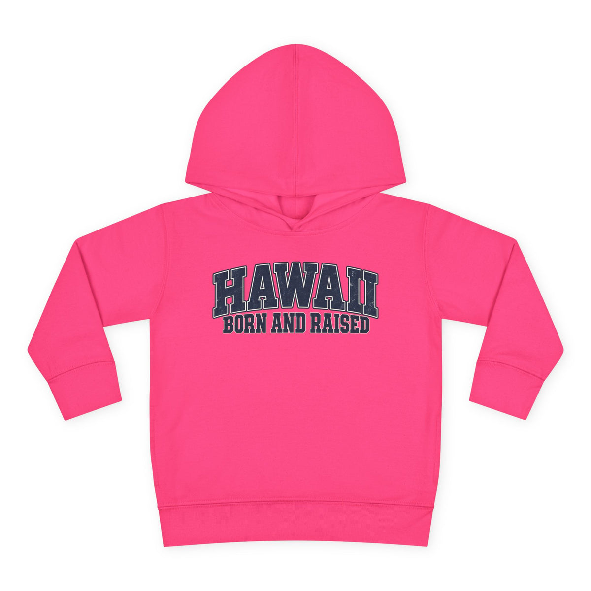 Hawaii Born and Raised Vintage Athletic Unisex Toddler Pullover Fleece Hoodie