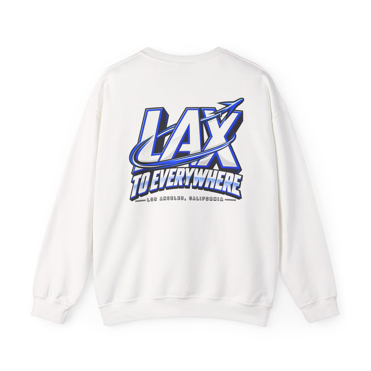 Lax To Everywhere Los Angeles Unisex Crewneck Sweatshirt Graphic