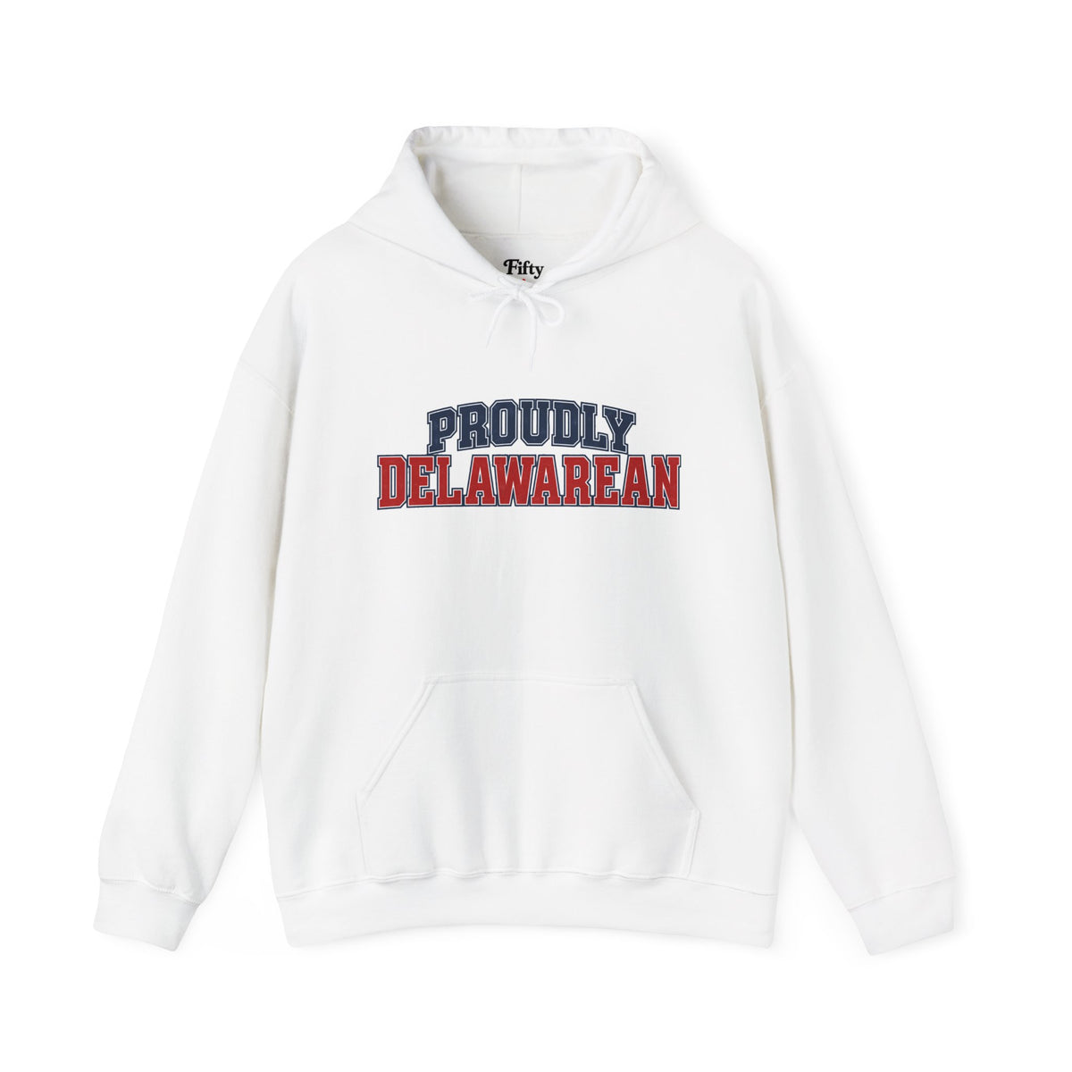Proudly Delawarean Unisex Hoodie State Name Graphic