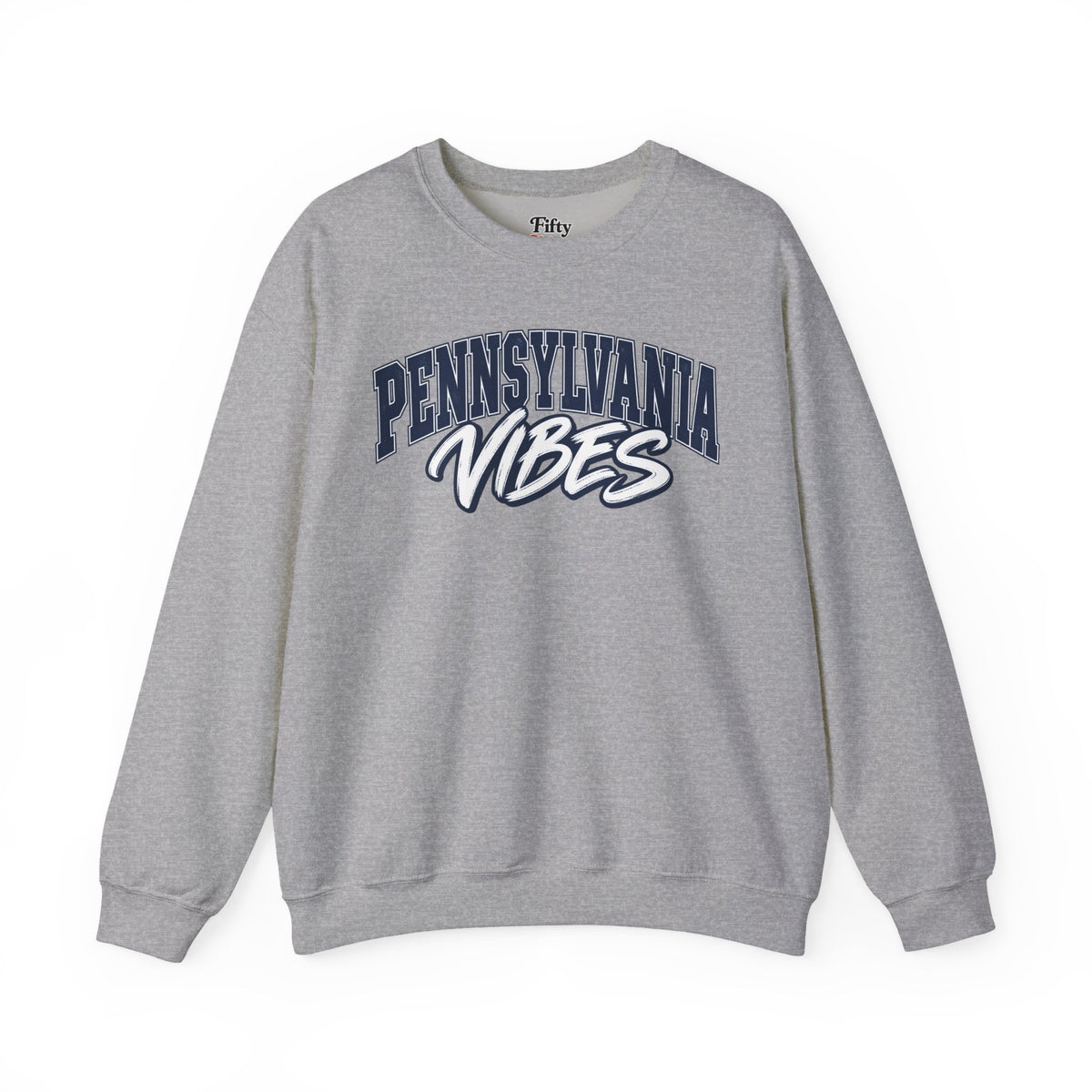 Pennsylvania Vibes Unisex Crewneck Sweatshirt State Name Graphic