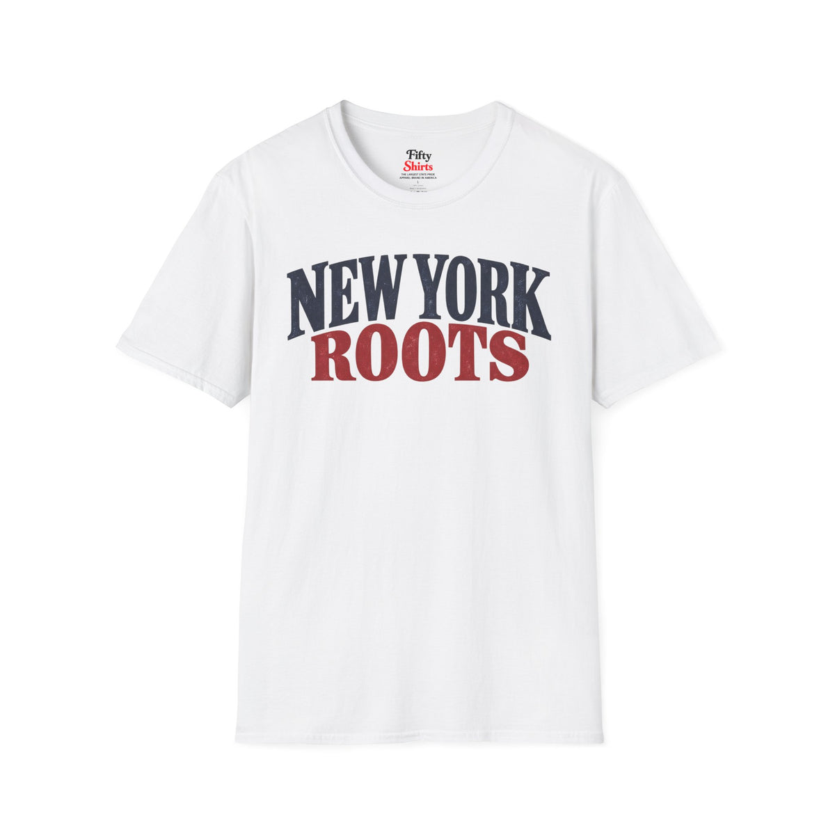 New York Roots Unisex Softstyle T Shirt State Name Graphic Tee