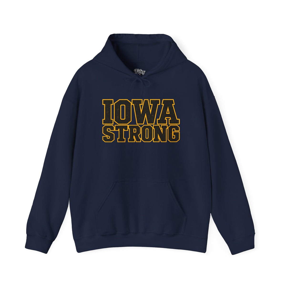 Iowa Strong Unisex Hoodie State Name Graphic
