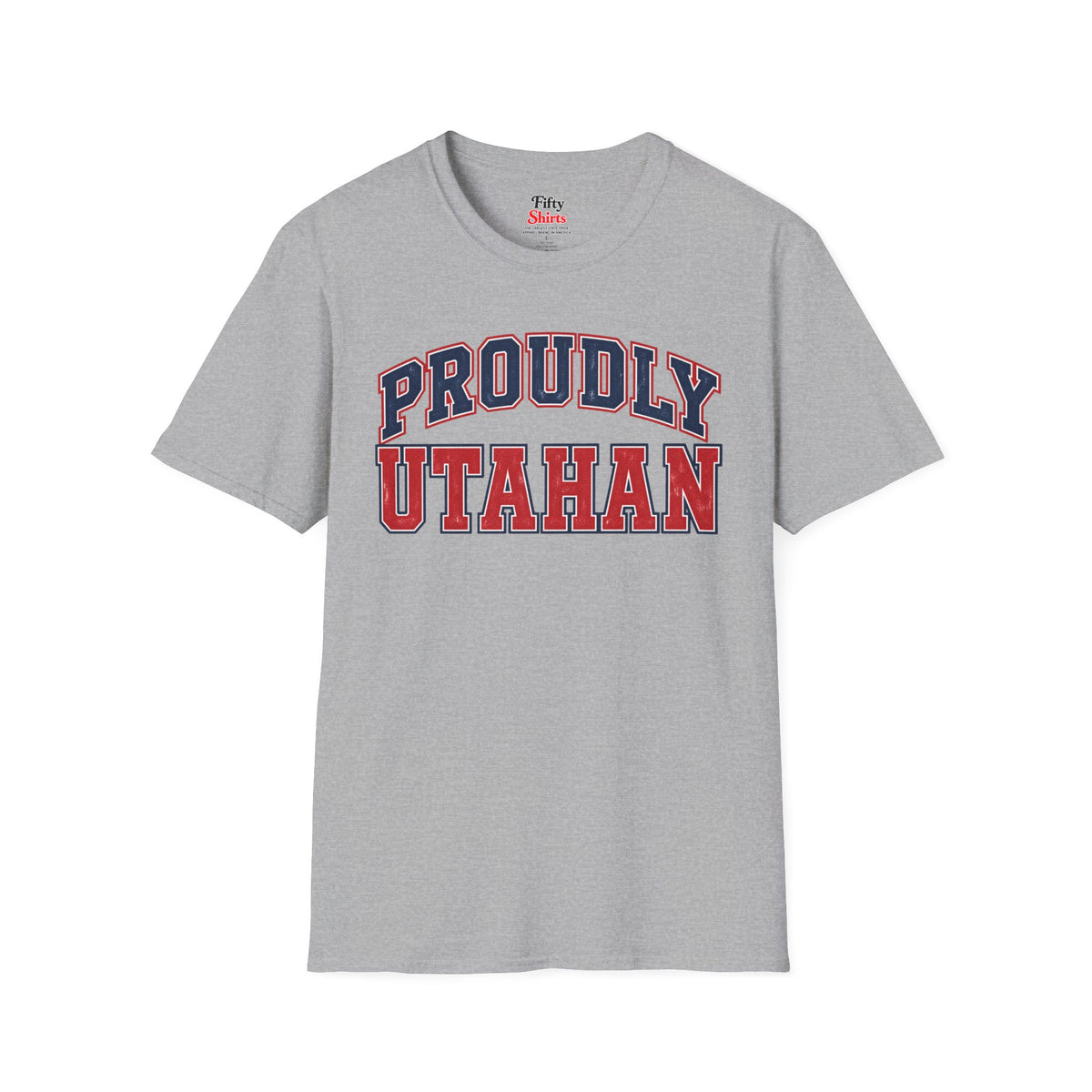 Proudly Utahan Utah Unisex Softstyle T Shirt State Name Graphic Tee