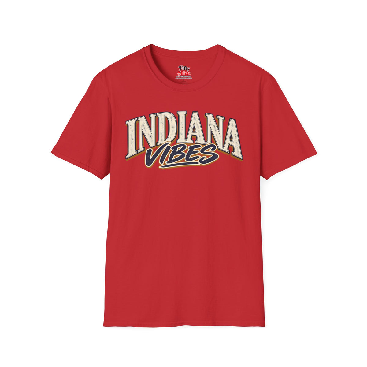 Indiana Vibes Unisex Softstyle T Shirt State Name Graphic Tee
