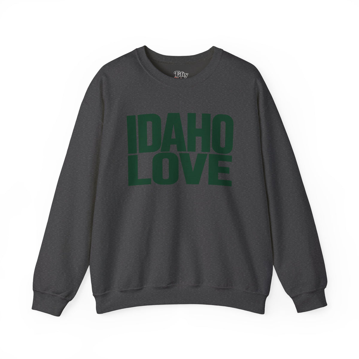 Idaho Love Unisex Crewneck Sweatshirt State Name Graphic
