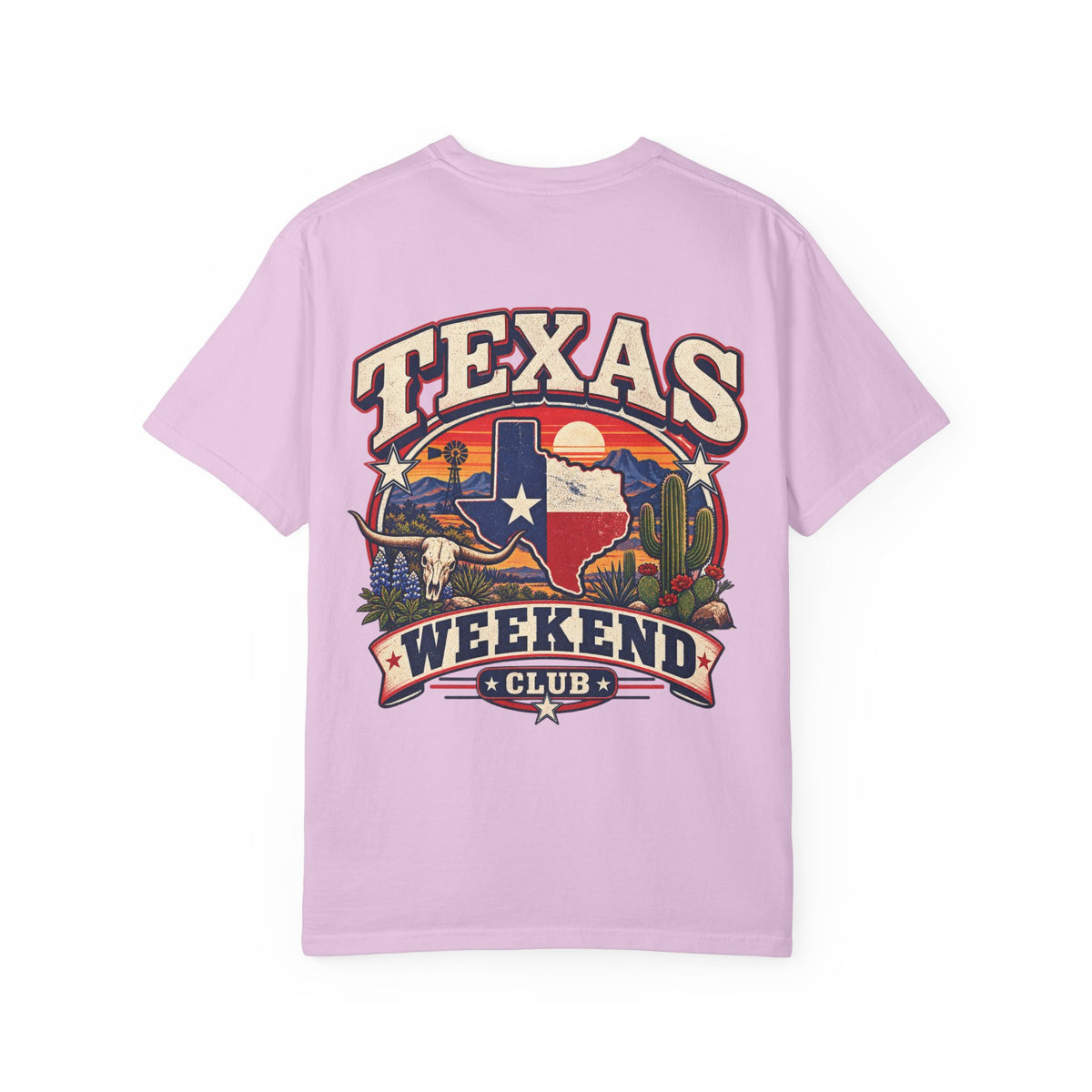 Texas Weekend Club Unisex Comfort Color 1717 Streetwear Graphic Tee