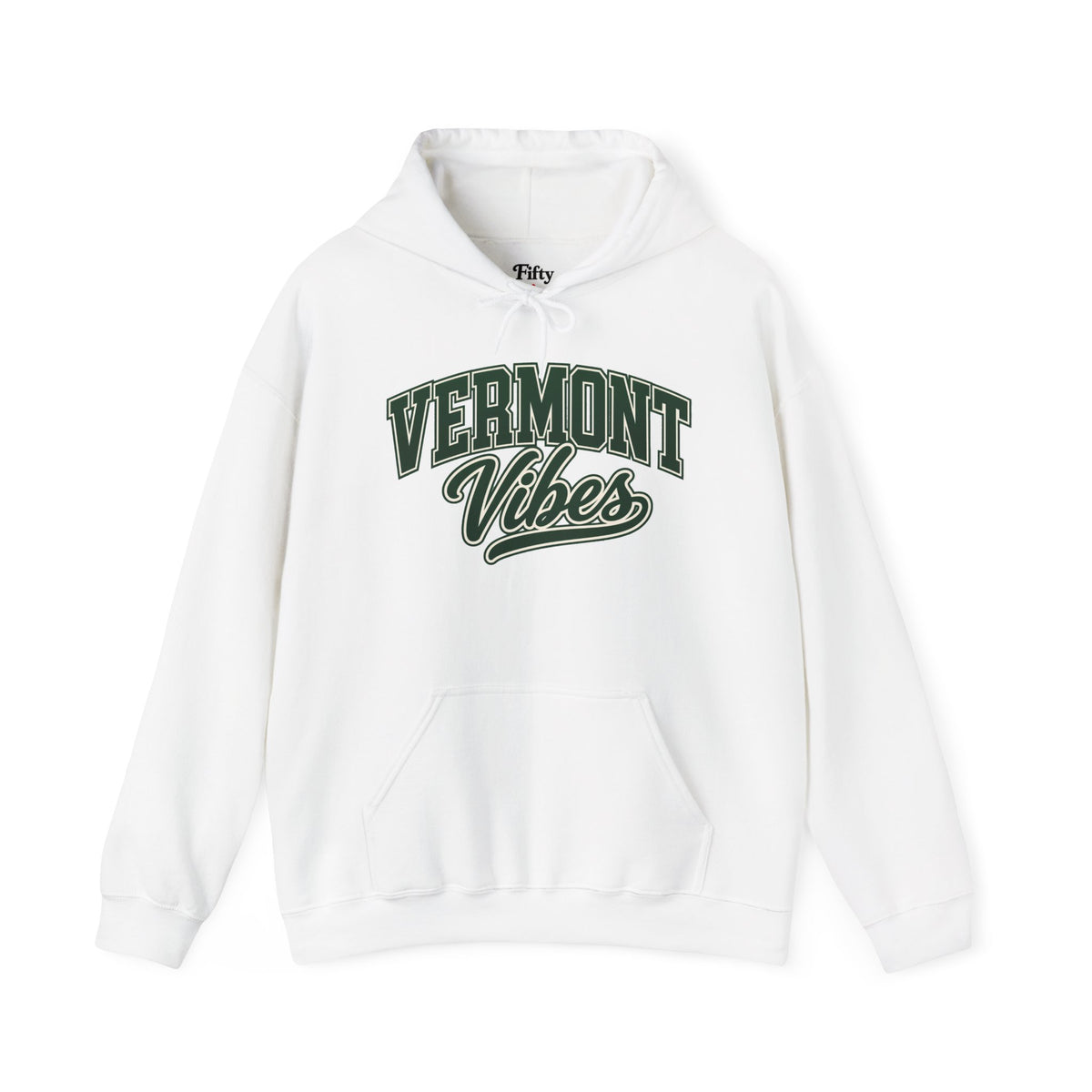 Vermont Vibes Unisex Hoodie State Name Graphic