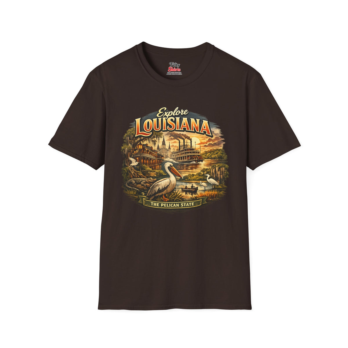 Explore Louisiana Unisex Softstyle T Shirt State Pride Graphic Tee Collections FS03