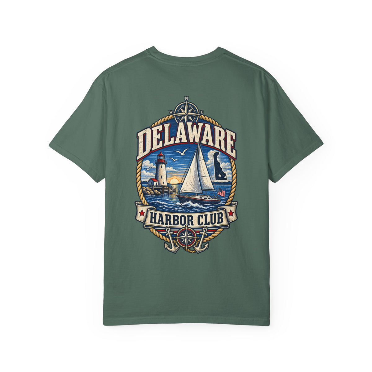 Delaware Harbor Club Unisex Comfort Color 1717 Streetwear Graphic Tee