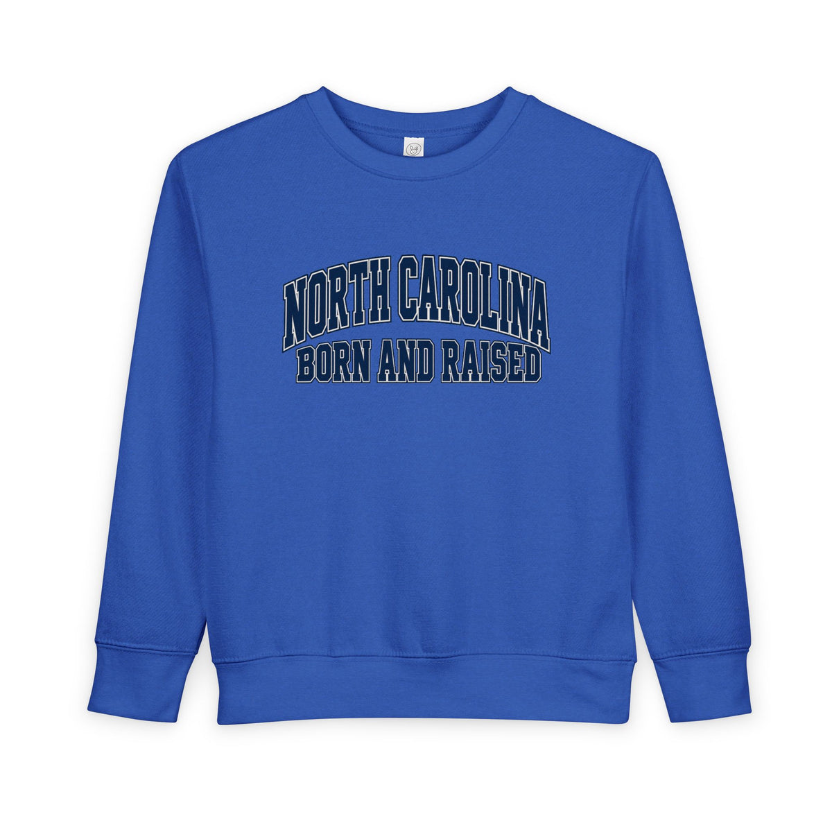 North Carolina Born and Raised Old-School Sportswear Unisex Toddler Sweatshirt