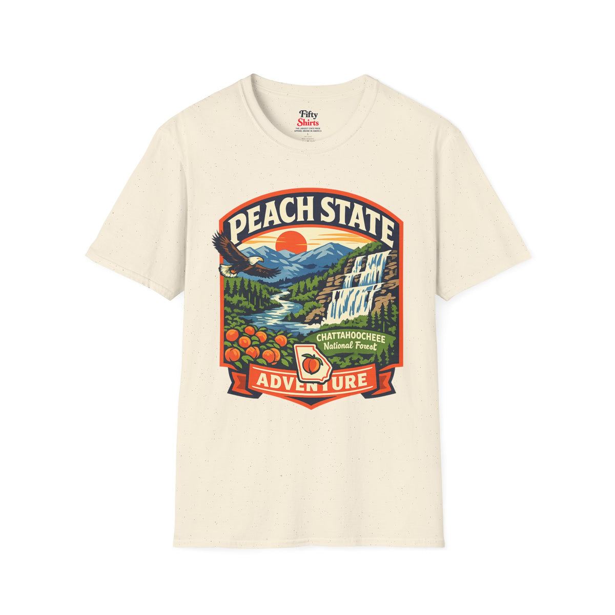 Georgia Peach State Unisex Softstyle T Shirt State Pride Graphic Tee Collections FS03
