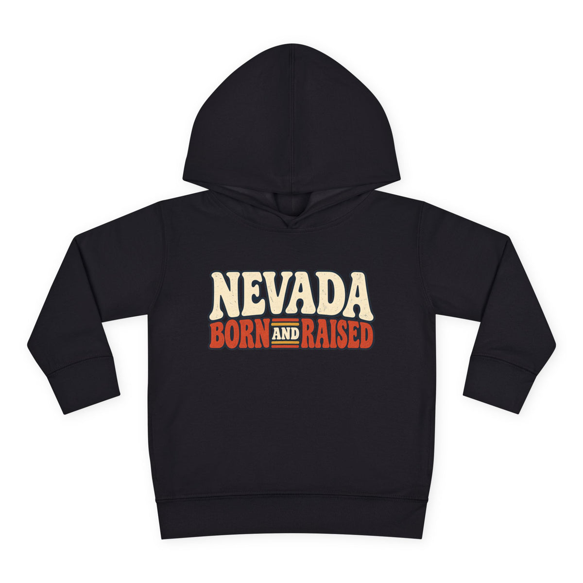 Nevada Born and Raised Retro 1970s Desert Unisex Toddler Pullover Fleece Hoodie