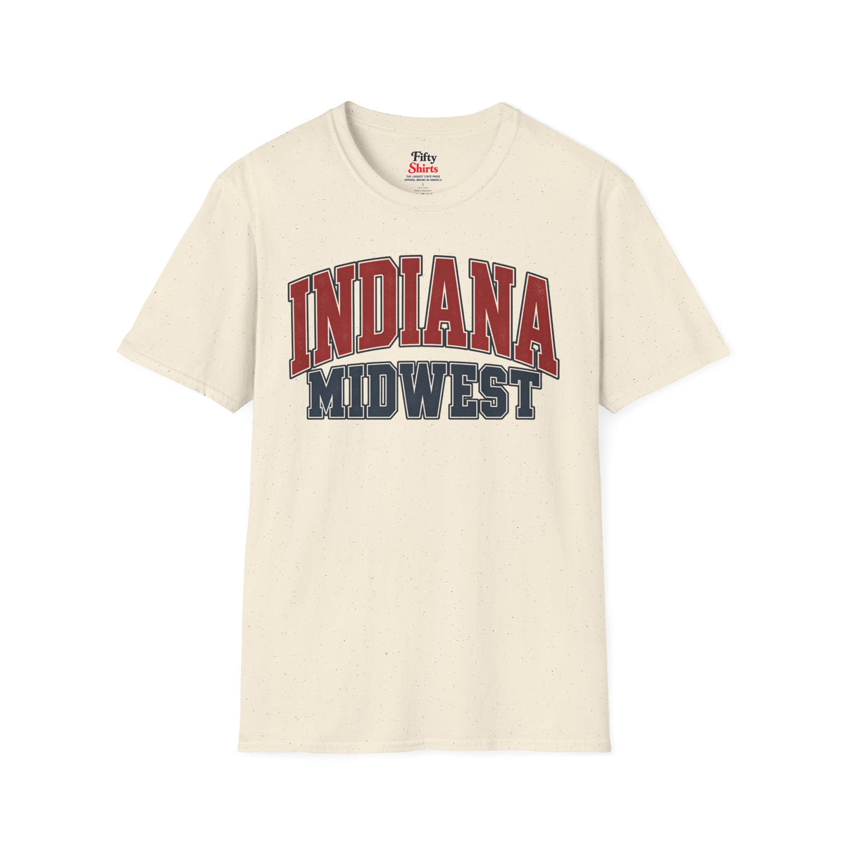 Indiana Midwest Unisex Softstyle T Shirt State Name Graphic Tee