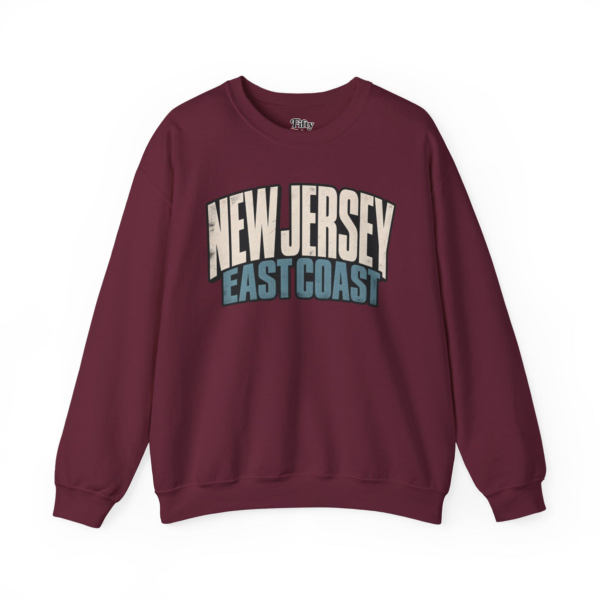 New Jersey East Coast Unisex Crewneck Sweatshirt State Name Graphic