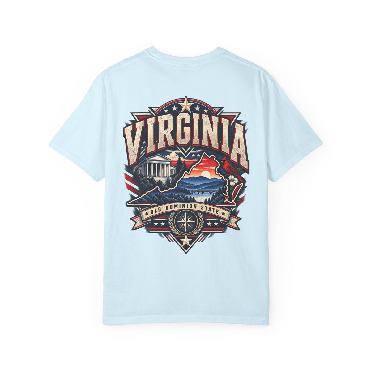 Virginia Premium Streetwear Unisex Comfort Color 1717 Streetwear Graphic Tee