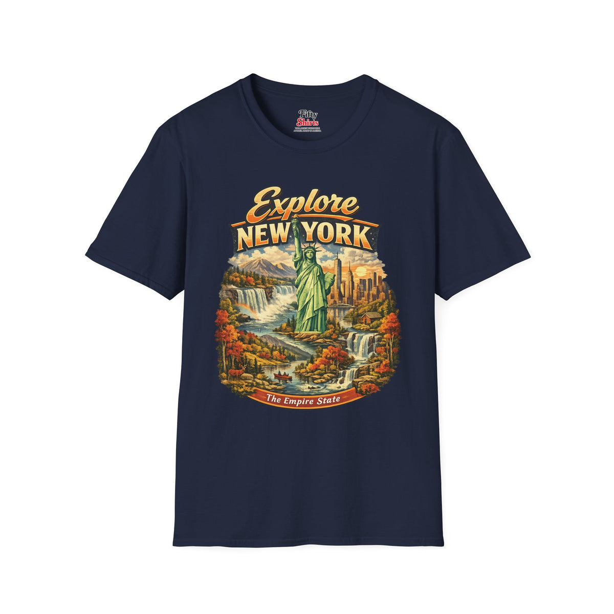 Explore New York Unisex Softstyle T Shirt State Pride Graphic Tee Collections FS03