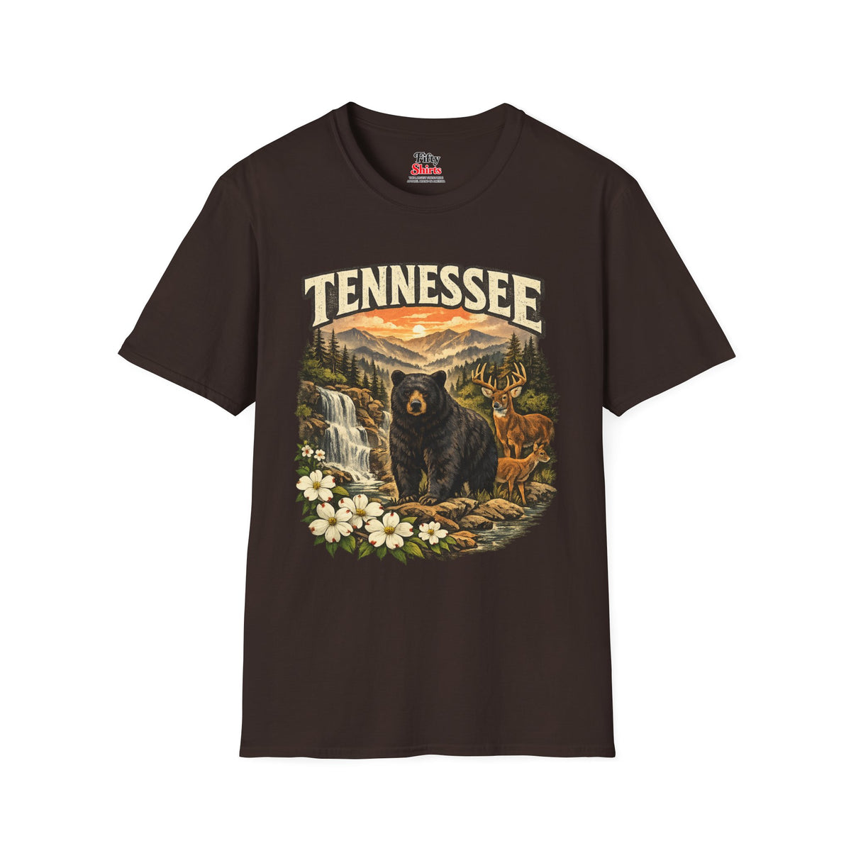 Tennessee Wildlife Unisex Softstyle T Shirt State Pride Graphic Tee Collections FS03