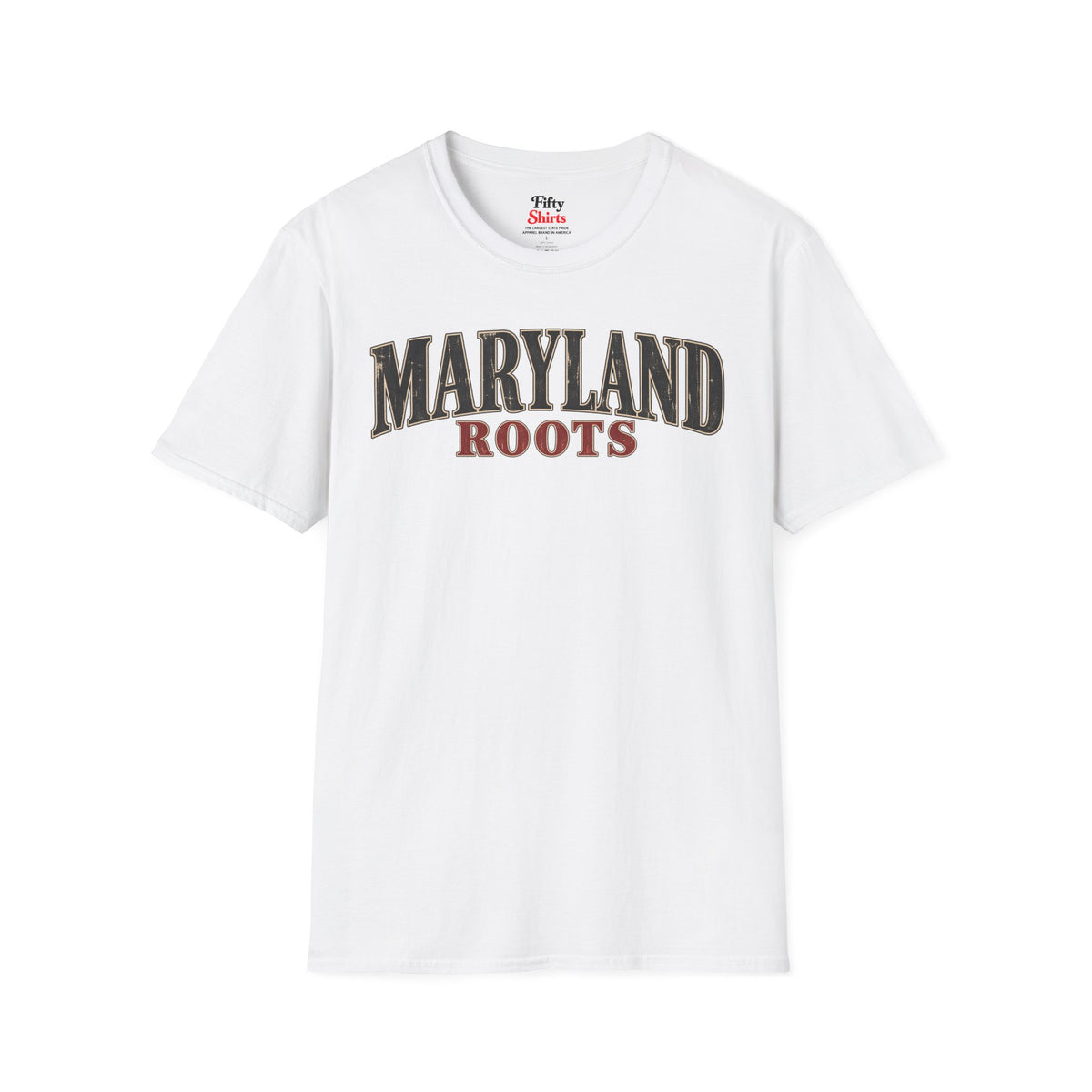 Maryland Roots Unisex Softstyle T Shirt State Name Graphic Tee