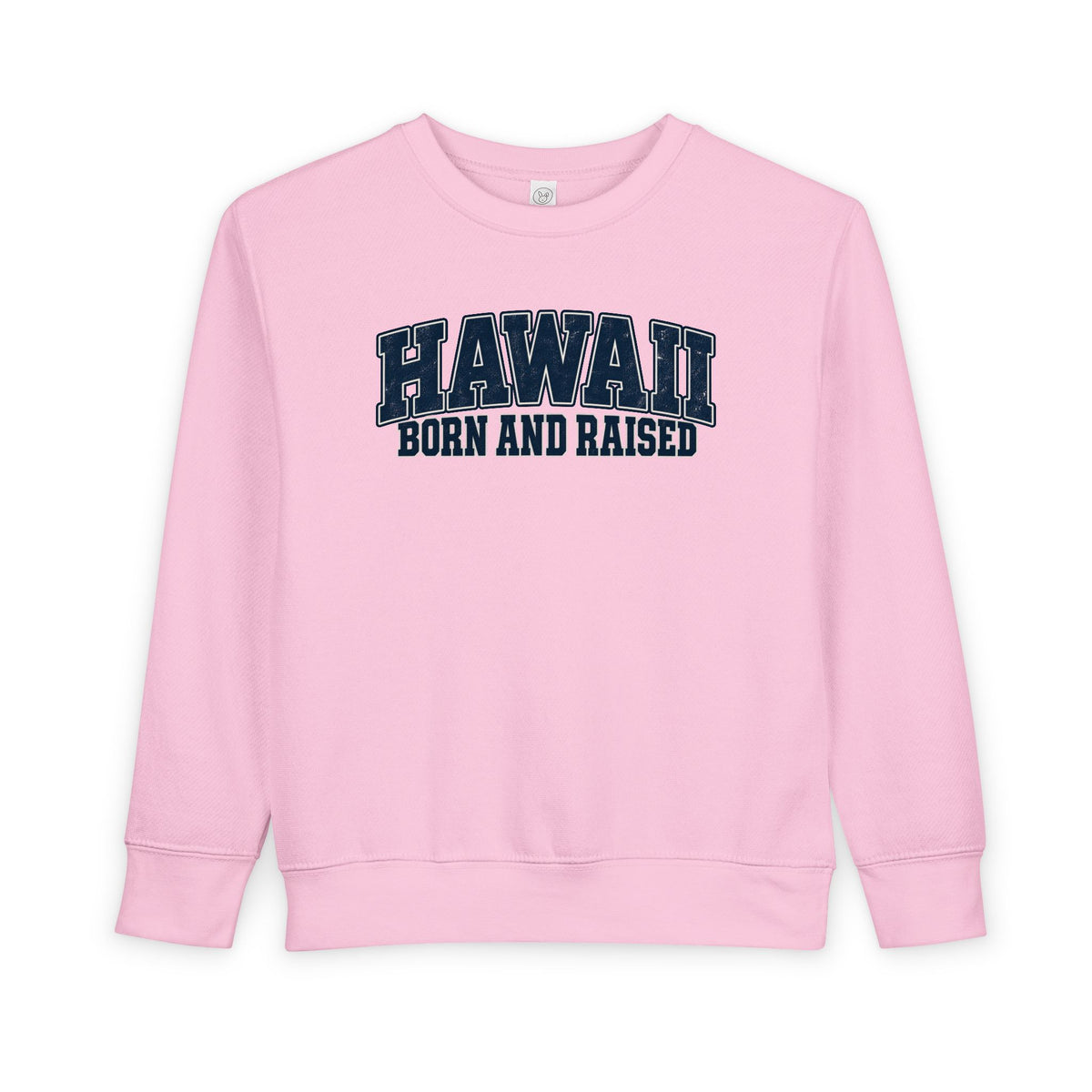 Hawaii Born and Raised Vintage Athletic Unisex Toddler Sweatshirt