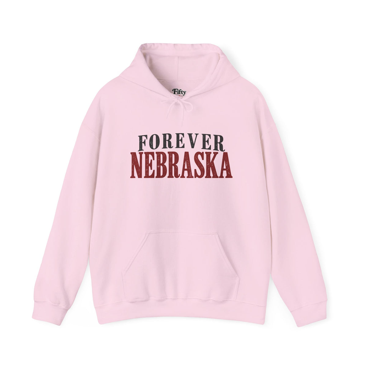 Forever Nebraska Unisex Hoodie State Name Graphic