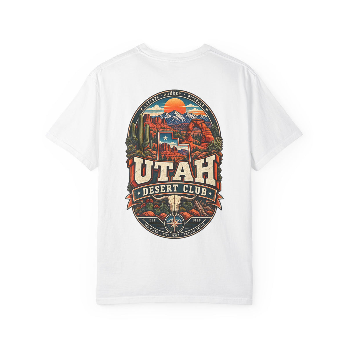 Utah Desert Club Unisex Comfort Color 1717 Streetwear Graphic Tee
