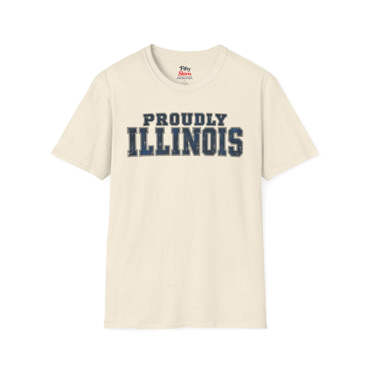 Proudly Illinois Unisex Softstyle T Shirt State Name Graphic Tee