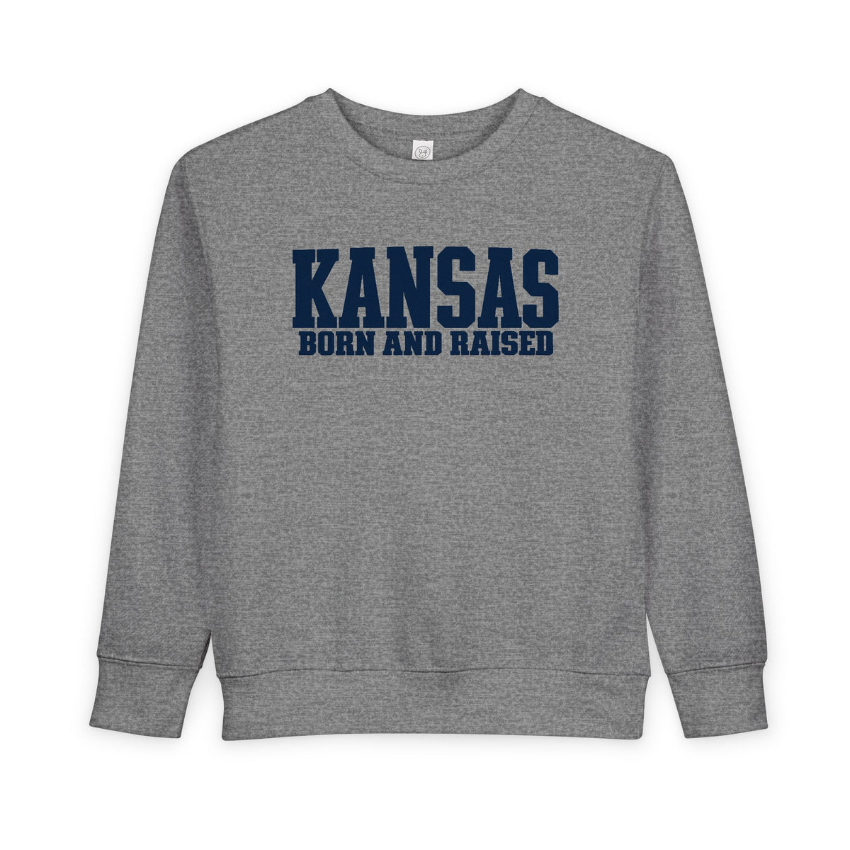 Kansas Born and Raised Premium Streetwear Unisex Toddler Sweatshirt